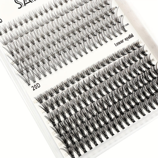 10D 20D D 8 14mix Eyelash Clusters 240 Lashes Extension