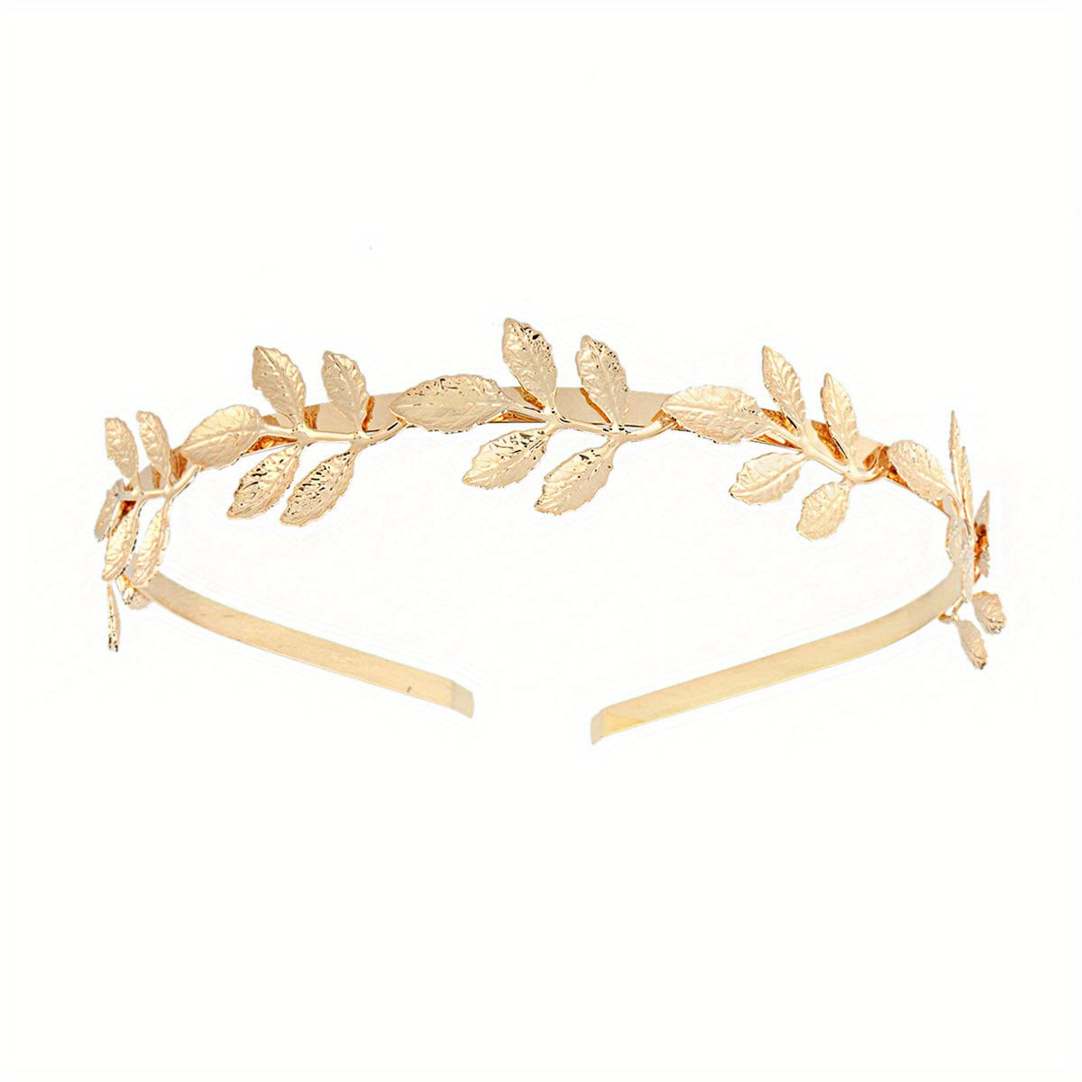 Golden Leaf Headband for Western Bride