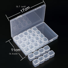 28 Grid DIY Embroidery Cross Stitch Tool Storage Box