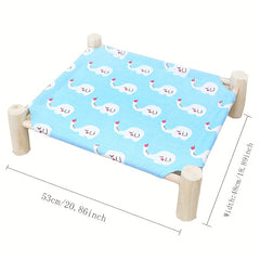 Cats Hammock Elevated Cat Bed Puppy Removable Bed