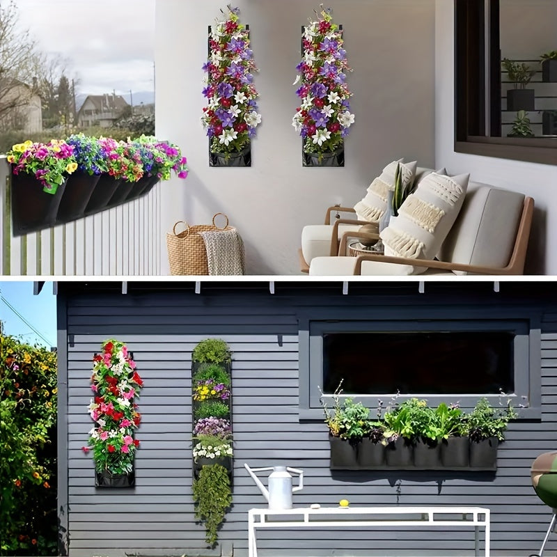 7 Pocket Vertical Garden Wall Planter for Herbs Succulents Flowers