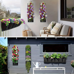 7 Pocket Vertical Garden Wall Planter for Herbs Succulents Flowers
