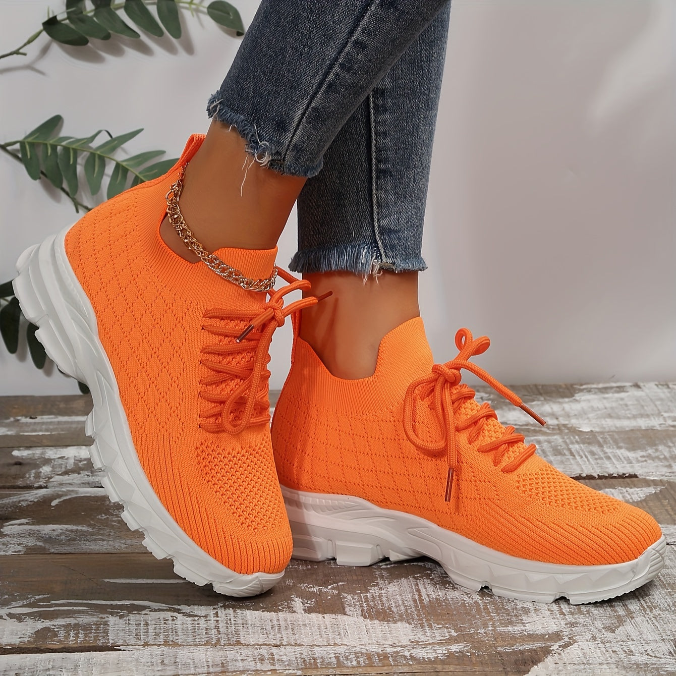 Women's Anti Slip Road Running Shoes Breathable Non slip Sneakers