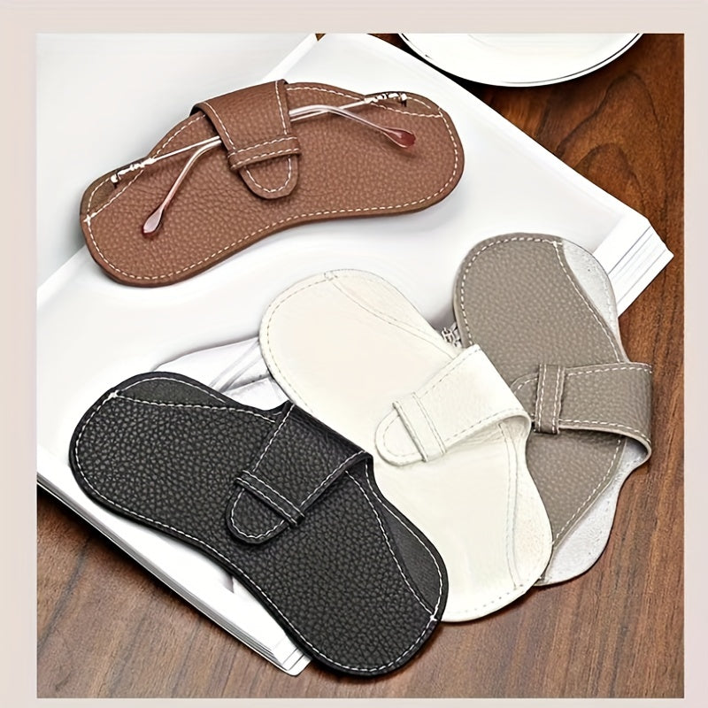 Lychee Embossed Glasses Cover Sunglasses Reading Glasses Pouch Case