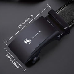 Men's Business Buckle Belt for Outdoor Party Travel