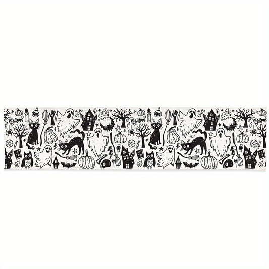 Halloween Table Runner Scary Holiday Dining Decor