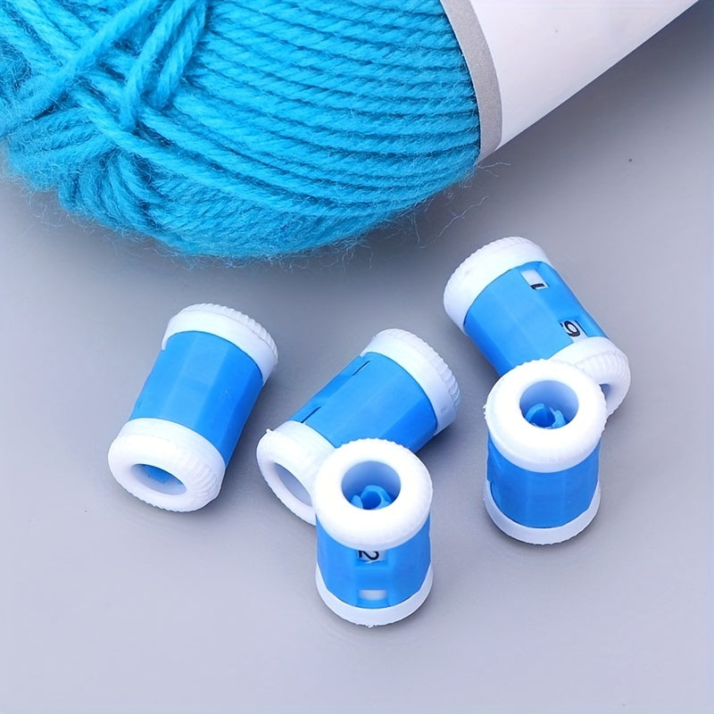 4pcs Plastic Sweater Needles Counter Reusable Knitting Tool