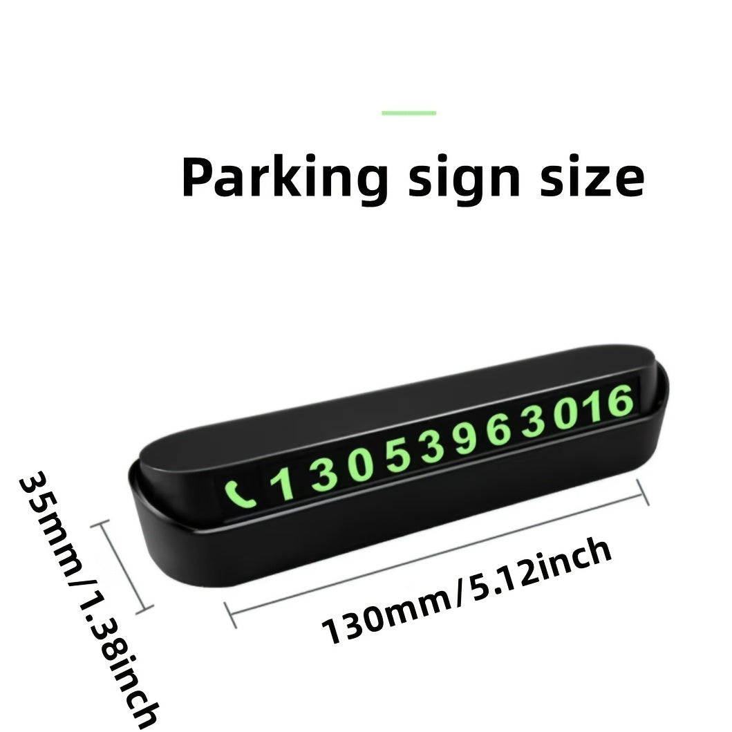 Temporary Parking Number Plate Mobile Decoration Car Phone Interior