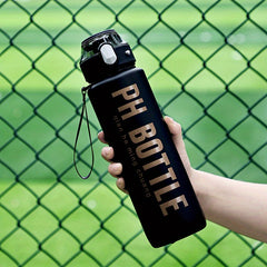 1000ml Gradient Matte Water Cup Large Capacity Plastic Straw Space Cup