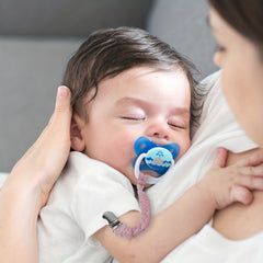 2pcs Pacifier Clips For Baby Soft Braided Holder BPA Silicone Beads Gift
