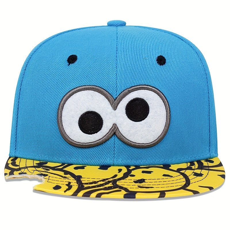 Big Eye Embroidery Baseball Cap Ripped Snapback Hat Hip Hop Sun Hats