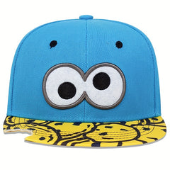 Big Eye Embroidery Baseball Cap Ripped Snapback Hat Hip Hop Sun Hats