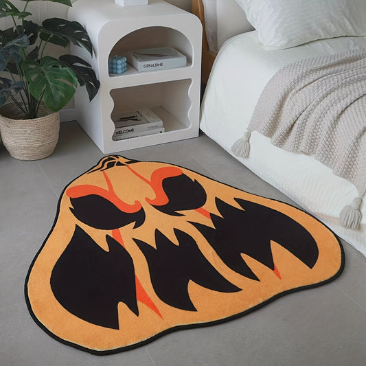 Horror Pumpkin Special Shaped Rug Halloween Home Decor
