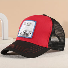 Owl Animal Baseball Cap Summer Mesh Sunshade Peaked Cap