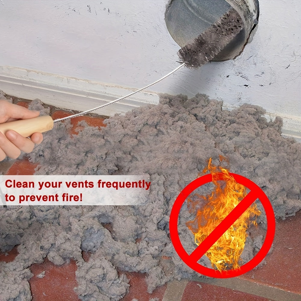 Dryer Vent Cleaner Kit Lint Remover Brush Flexible Refrigerator Coil Brush