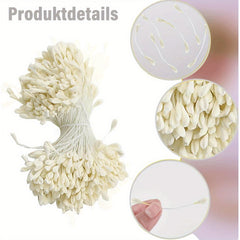 700pcs Double Headed Pipe Cleaner Stamens with Pearl Heads for Crafts