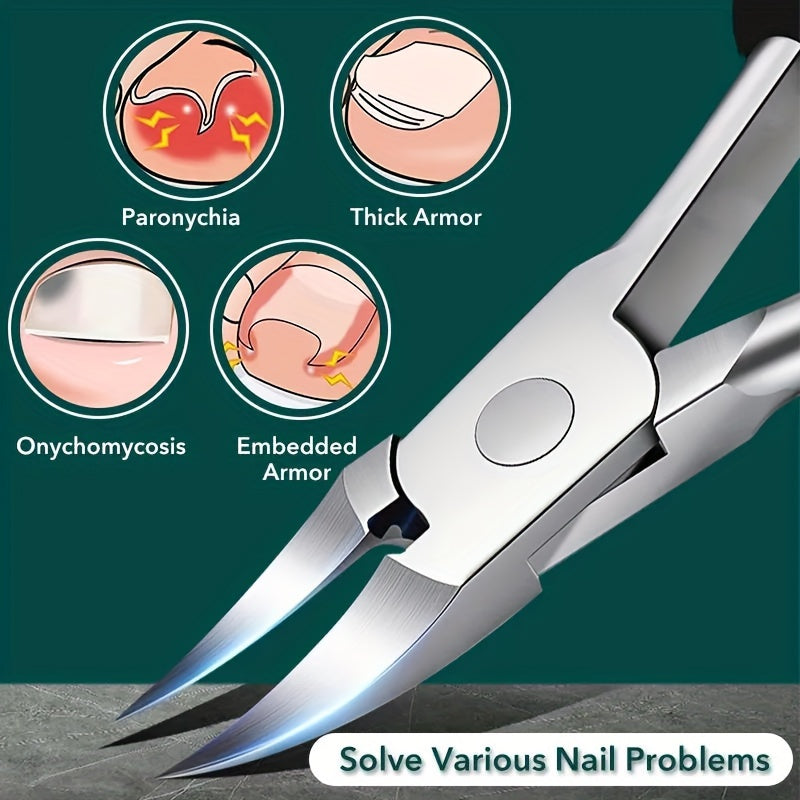 Nail Clipper for Thick Nails & Ingrown Toenails Dead Skin Cutter Pedicure Tool