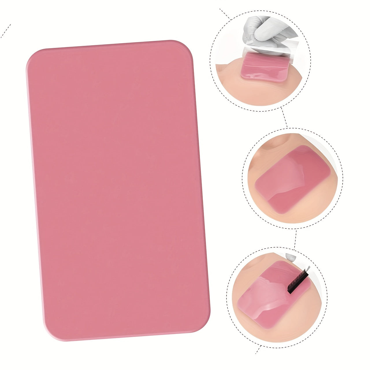 Adhesive Forehead Stickers Eyelash Holder Tool