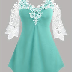 Casual Lace Off Shoulder Tank Top