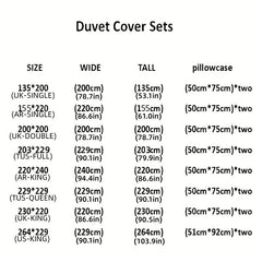 Small Floral Print Duvet Cover Set