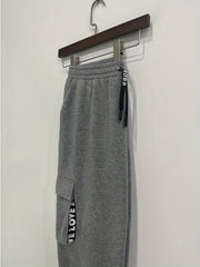Women's Plus Size Sports Pants Elastic High Rise Jogger Sweatpants