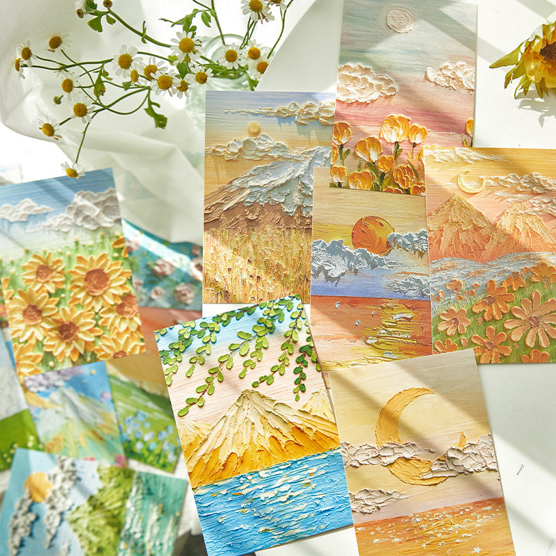 30 Handcrafted Painting Style Greeting Cards for Any Occasion