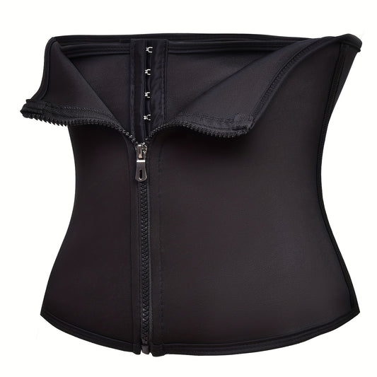 Waist Trainer Tummy Wrap Tummy Control Workout Zipper Slimmer