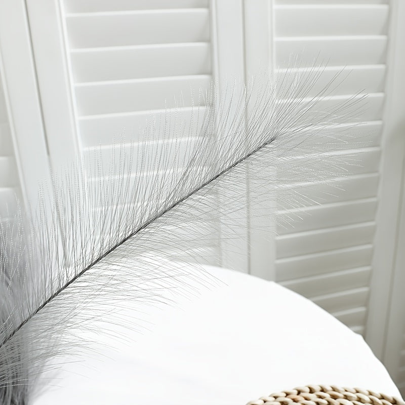12pcs Boho Faux Pampas Grass Reed Branches for Home Decor and Weddings