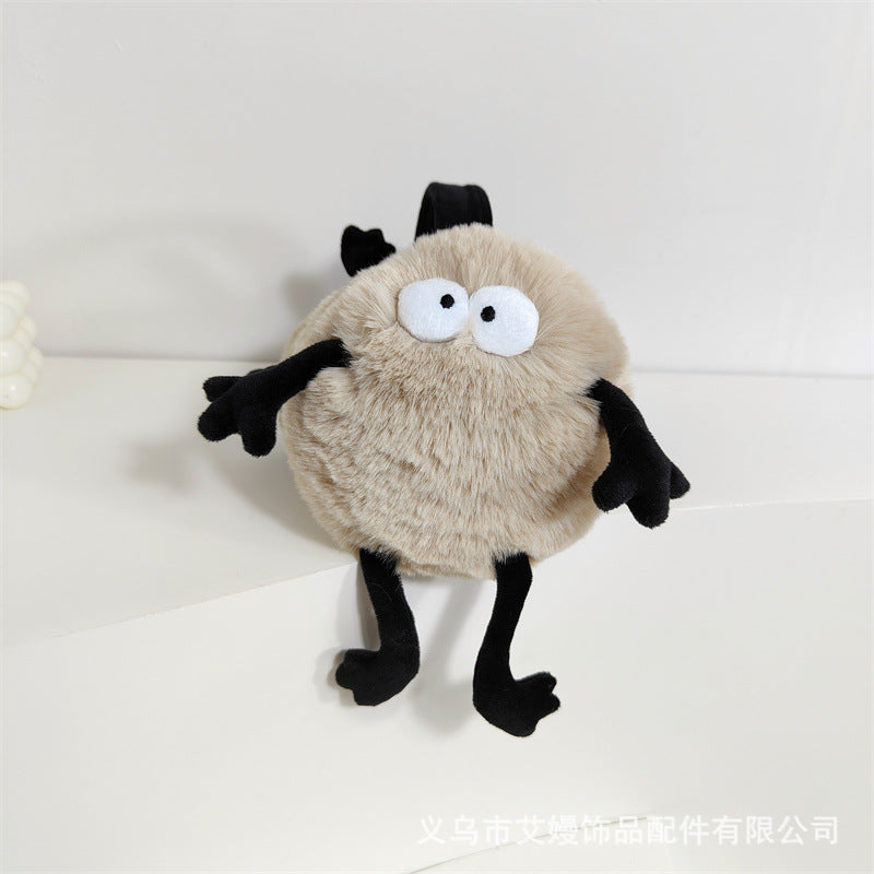 Plush Foldable Earmuffs Winter Thickened Warmth Ear Protection