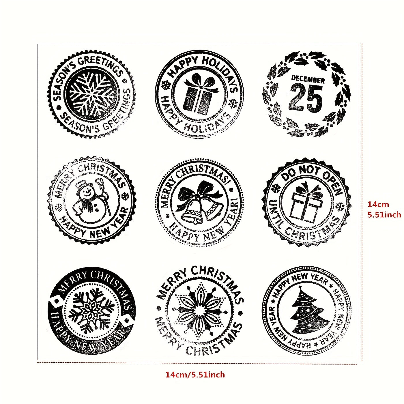 Christmas Stamp 1pc Party Supplies Gift