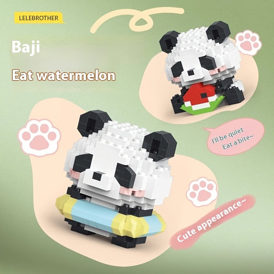Panda Q Building Block Cartoon Dolls for Kids - Educational Puzzle Toy