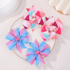 2pcs Bow Hair Clip Ponytail Clip Baby Girls Hair Accessories Set