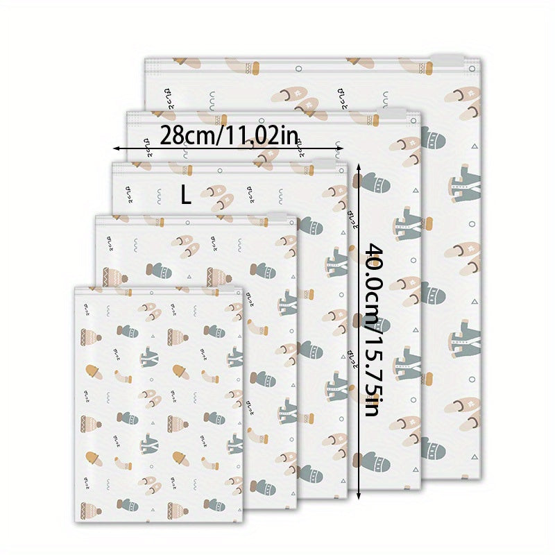 2pc Printed Travel Storage Bags Portable Organizer