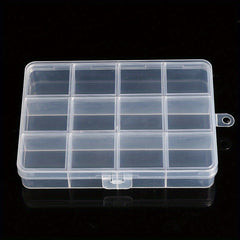 Transparent Storage Box Plastic Case Jewelry Organizer Pill Box