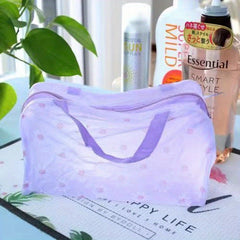 Floral Pattern Travel Toiletry Bag Waterproof Cosmetic Storage Pouch