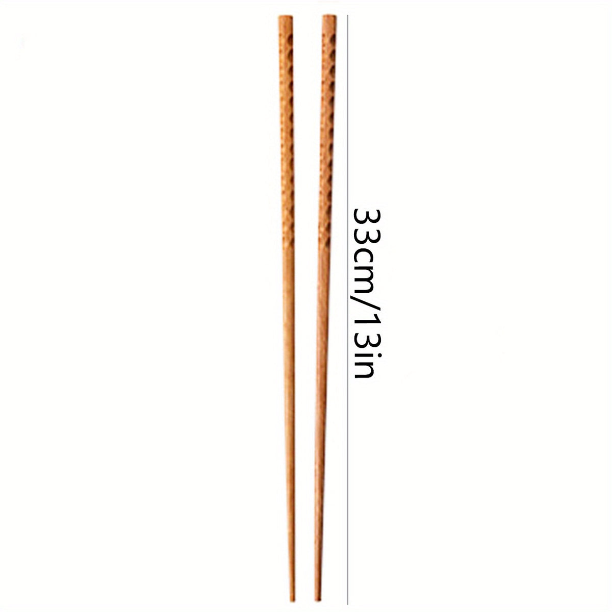 2pcs Long Oak Chopsticks Hot Pot Practical Household Cooking Flatware