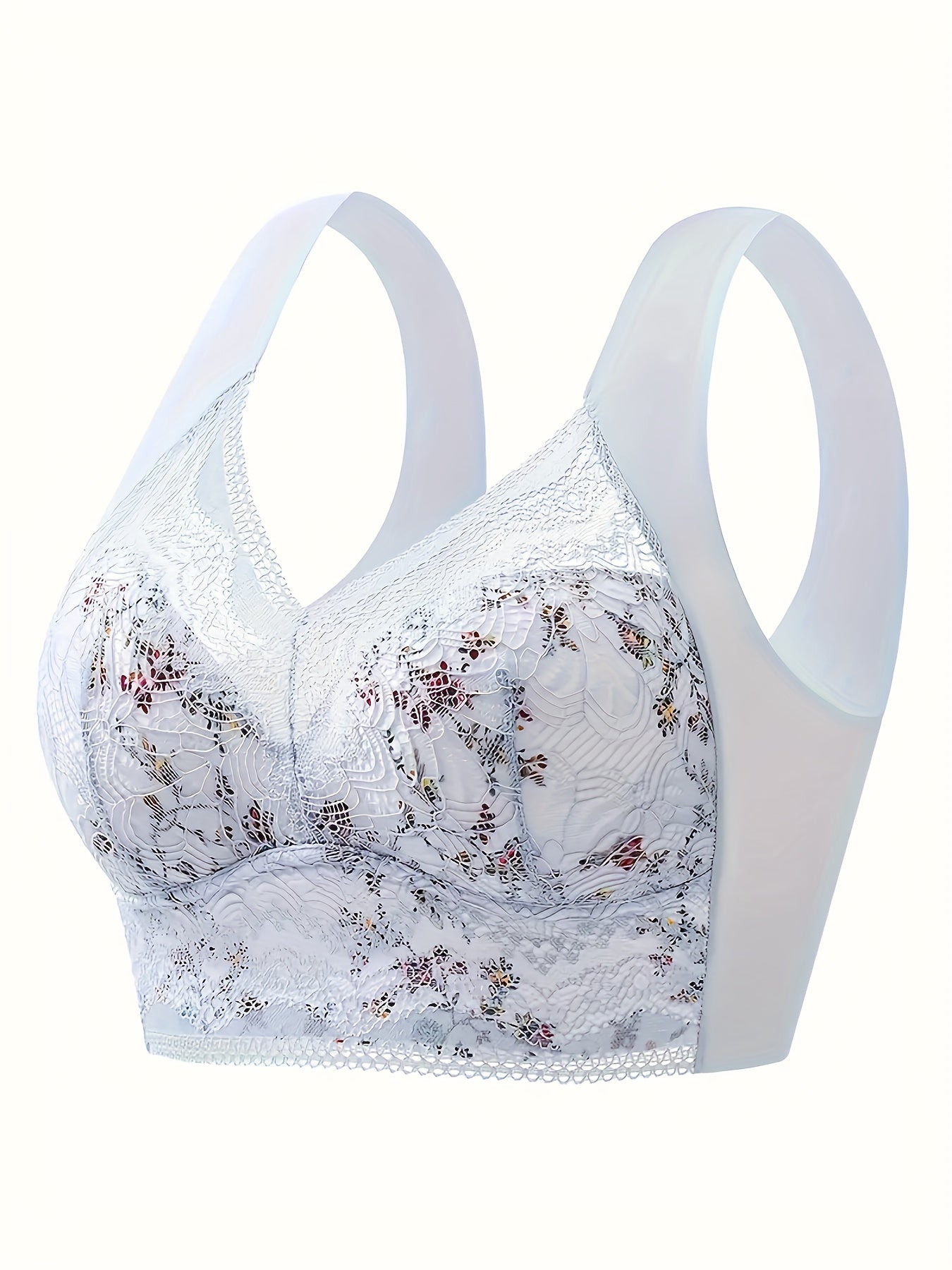 Wireless Lace Bra Luxury Full Coverage Lingerie