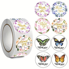 500pcs 2 Butterfly Wedding Decoration Stickers