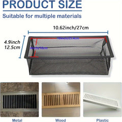 4pcs Floor Register Vent Cover Filter Net - Keep Bugs, Coins, Pet Hair Out