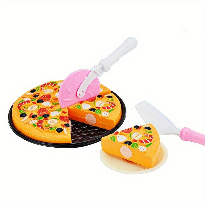 11pcs Kids Pretend Play Food Set Realistic Pizza & Western Cuisine Toys