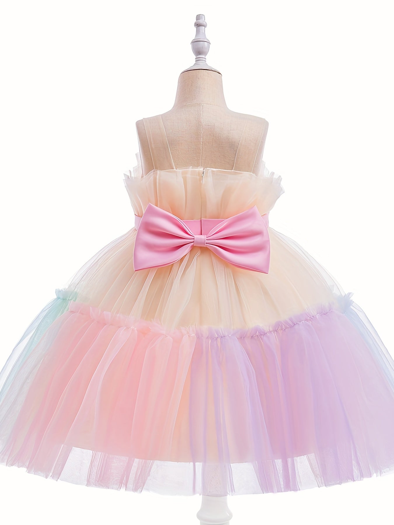 Girls' Mesh Ball Gown Princess Dress