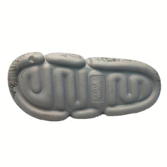 Men's Graffiti Print Non Slip Platform Slides Cloud Slides