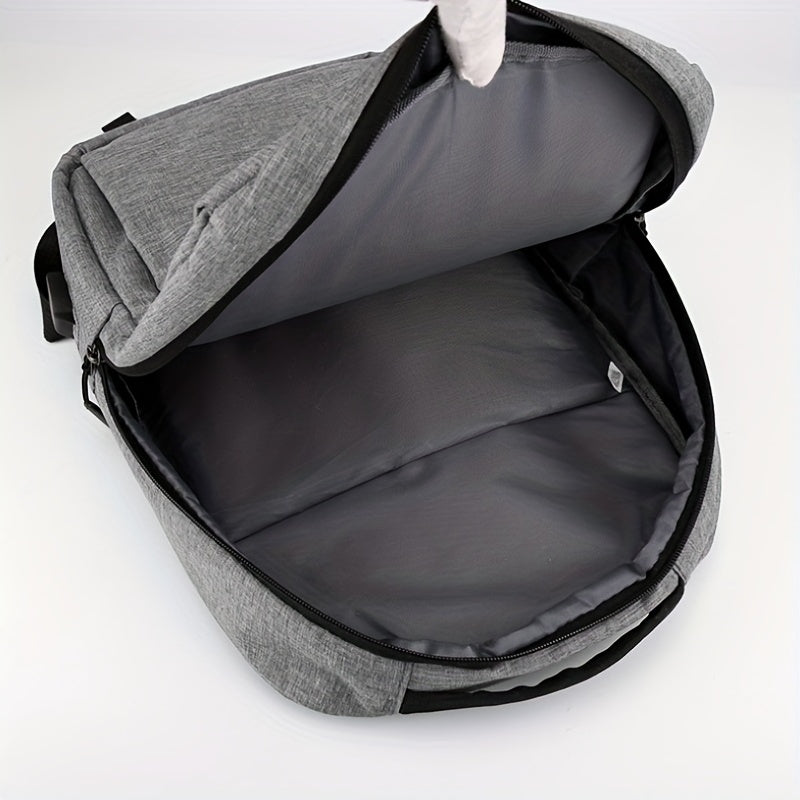 Casual Minimalist Laptop Backpack Solid All Match Storage Work Bag
