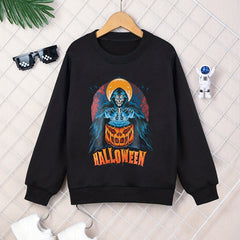 Boy's Halloween Skeleton Sweatshirt for Fall Winter