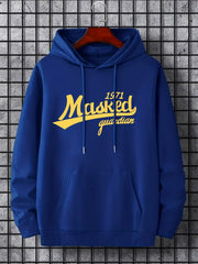 'Masked' Print Hoodie for Men