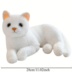 Realistic Soft Stuffed Cat Doll - Perfect Teen Gift - Grey Cat Stuffed Animal