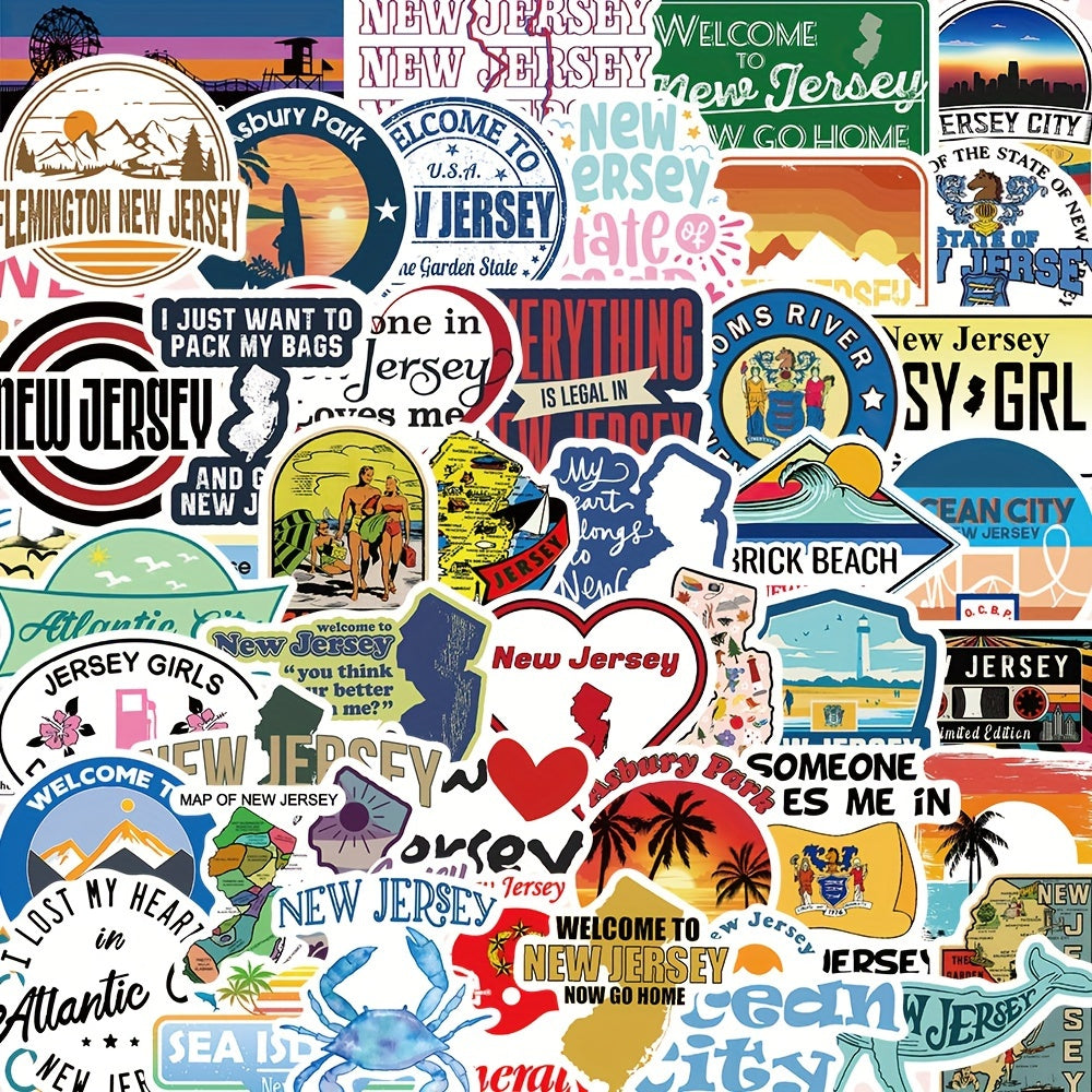 50pcs English Graffiti Stickers for Guitar Skateboard Laptop DIY Stickers
