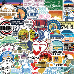 50pcs English Graffiti Stickers for Guitar Skateboard Laptop DIY Stickers