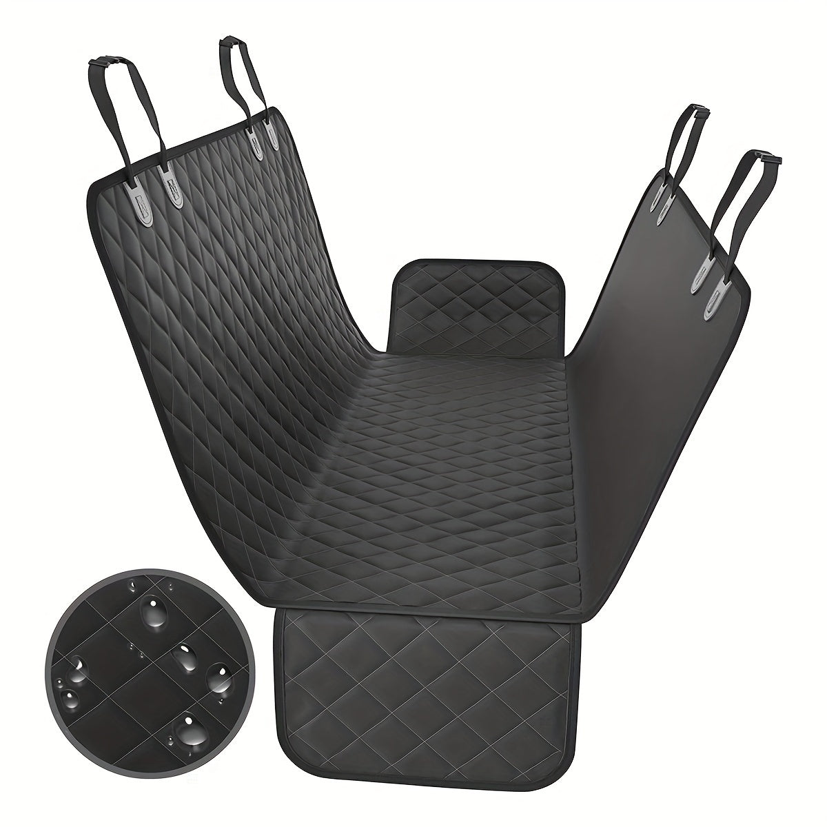Waterproof Car Pet Seat Mat with Safety Rope