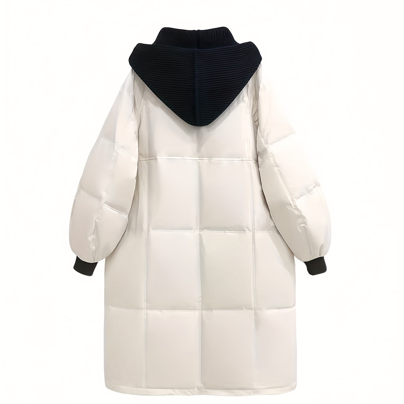 Over The Knee Long Puffer Coat Thickened Warm Winter Hooded Jacket